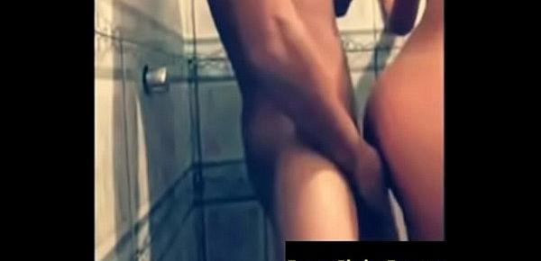  Save water, shower together but never miss a chance to fuck her while her sexy body is naked and her